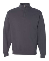 JERZEES Unisex Nublend® Cadet Collar Quarter - Zip Sweatshirt - JERZEES 995MR Charcoal Grey S Zip Hoodies