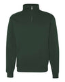 JERZEES Unisex Nublend® Cadet Collar Quarter - Zip Sweatshirt - JERZEES 995MR Forest Green L Zip Hoodies