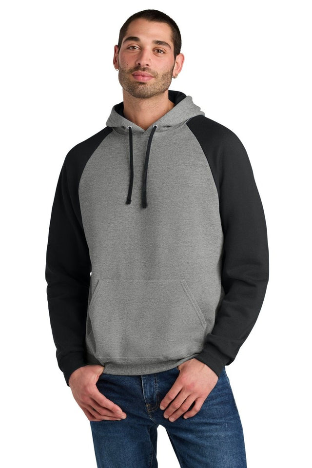 Jerzees ® Unisex NuBlend ® Colorblock Raglan Hoodie Sweatshirt 96C - Jerzees 96C Oxford/ Black S Sweatshirts/Fleece