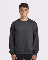 JERZEES Unisex NuBlend® Crewneck Sweatshirt - JERZEES 562MR Black Heather S Crewneck Sweatshirts