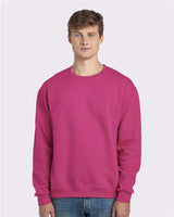 JERZEES Unisex NuBlend® Crewneck Sweatshirt - JERZEES 562MR Cyber Pink S Crewneck Sweatshirts