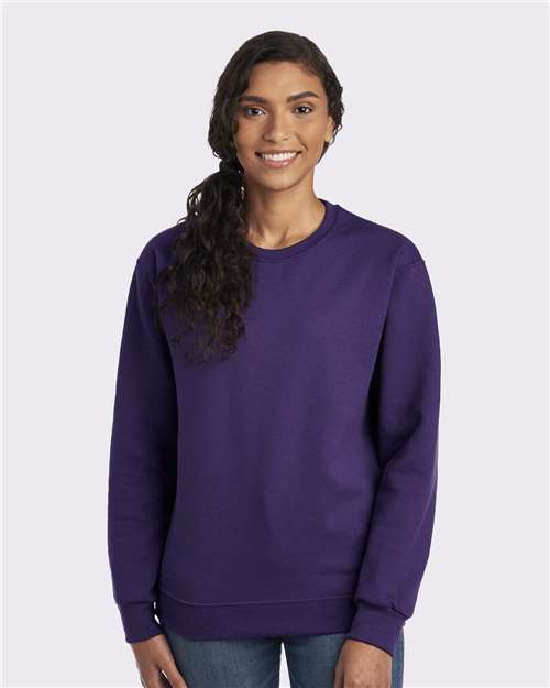 JERZEES Unisex NuBlend® Crewneck Sweatshirt - JERZEES 562MR Deep Purple S Crewneck Sweatshirts