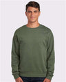 JERZEES Unisex NuBlend® Crewneck Sweatshirt - Military Green Heather - JERZEES 562MR Military Green Heather S Crewneck Sweatshirts