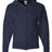 JERZEES Unisex NuBlend® Full - Zip Hooded Sweatshirt - JERZEES 993MR J. Navy S Zip Hoodies