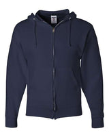 JERZEES Unisex NuBlend® Full - Zip Hooded Sweatshirt - JERZEES 993MR J. Navy S Zip Hoodies