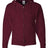 JERZEES Unisex NuBlend® Full - Zip Hooded Sweatshirt - JERZEES 993MR Maroon S Zip Hoodies
