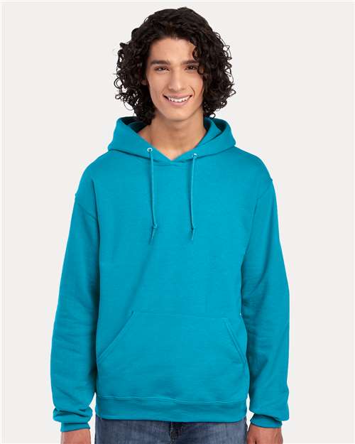 JERZEES Unisex NuBlend® Hooded Sweatshirt - JERZEES 996MR California Blue S Sweatshirts