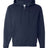 JERZEES Unisex NuBlend® Quarter - Zip Hooded Sweatshirt - JERZEES 994MR J. Navy S Zip Hoodies