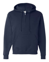 JERZEES Unisex NuBlend® Quarter - Zip Hooded Sweatshirt - JERZEES 994MR J. Navy S Zip Hoodies