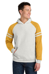 Jerzees ® Unisex NuBlend ® Varsity Colorblock Hooded Sweatshirt 97C - Jerzees 97C Oatmeal Heather/ Mustard Heather S Sweatshirts/Fleece