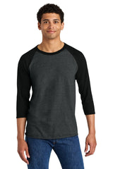 Jerzees ® Unisex Premium Blend Combed Ring Spun 3/4 - Sleeve Raglan 560R - Jerzees 560R Black Ink Heather/ Black Ink S T-Shirts