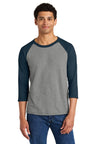 Jerzees ® Unisex Premium Blend Combed Ring Spun 3/4 - Sleeve Raglan 560R - Jerzees 560R Oxford/ Indigo Heather S T-Shirts