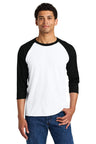 Jerzees ® Unisex Premium Blend Combed Ring Spun 3/4 - Sleeve Raglan 560R - Jerzees 560R White/ Black Ink S T-Shirts