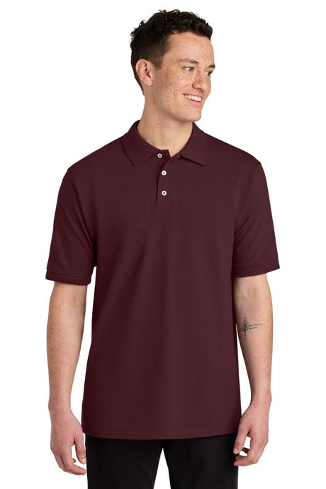Jerzees ® Unisex Premium Ring Spun Cotton Pique Sport Shirt 443M - Jerzees 443M Maroon S Polos/Knits