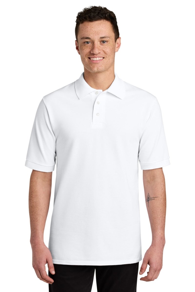 Jerzees ® Unisex Premium Ring Spun Cotton Pique Sport Shirt 443M - Jerzees 443M White S Polos/Knits