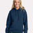 JERZEES Unisex Rugged Hooded Sweatshirt - JERZEES H12MR Washed Navy S Sweatshirts