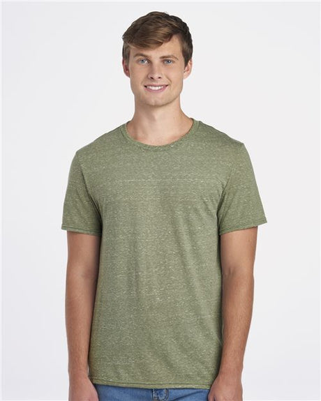 JERZEES Unisex Snow Heather Jersey T-Shirt - JERZEES 88MR Black Ink S Short Sleeve T-Shirts