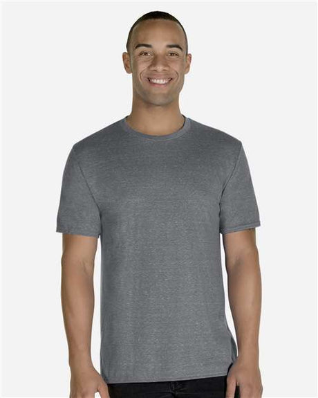 JERZEES Unisex Snow Heather Jersey T-Shirt - JERZEES 88MR Charcoal S Short Sleeve T-Shirts