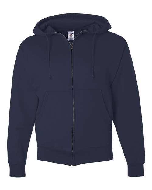 JERZEES Unisex Super Sweats NuBlend® Full - Zip Hooded Sweatshirt - JERZEES 4999MR J. Navy S Zip Hoodies