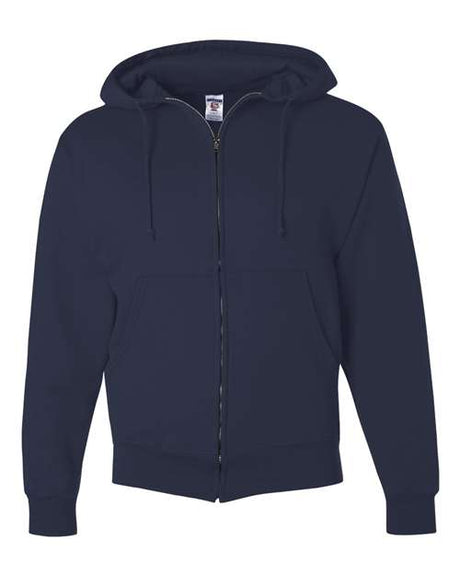 JERZEES Unisex Super Sweats NuBlend® Full - Zip Hooded Sweatshirt - JERZEES 4999MR J. Navy S Zip Hoodies