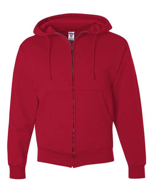 JERZEES Unisex Super Sweats NuBlend® Full - Zip Hooded Sweatshirt - JERZEES 4999MR True Red 3XL Zip Hoodies