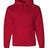 JERZEES Unisex Super Sweats NuBlend® Hooded Sweatshirt - JERZEES 4997MR True Red S Sweatshirts
