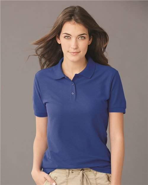 JERZEES Women's Easy Care Piqué Polo - JERZEES 537WR Charcoal Grey S