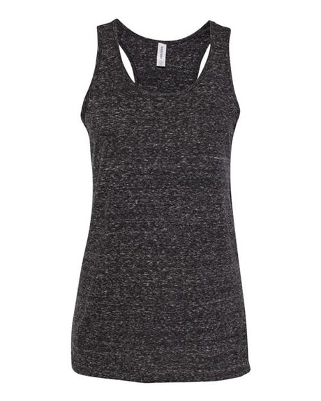 JERZEES Women's Snow Heather Jersey Racerback Tank Top - JERZEES 88WTKR Black Ink S Tank Top