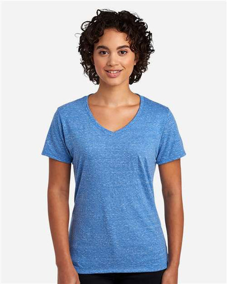 JERZEES Women's Snow Heather Jersey V - Neck T-Shirt - JERZEES 88WVR Royal S Short Sleeve T-Shirts