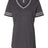 JERZEES Women's Varsity Triblend V - Neck T-Shirt - JERZEES 602WVR Black Heather/ Oxford S Short Sleeve T-Shirts