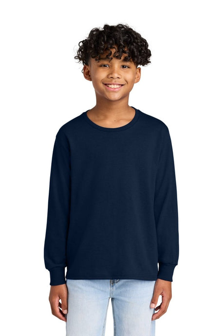 Jerzees ® Youth Dri - Power ® 50/50 Cotton/Poly Long Sleeve 29BL - Jerzees 29BL J. Navy S T-Shirts