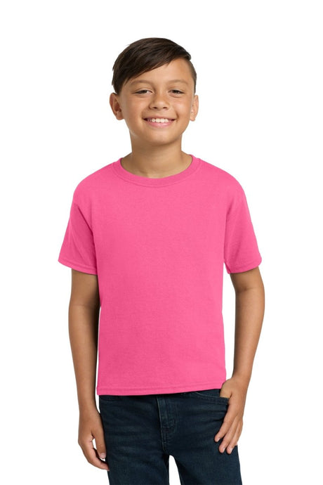 Jerzees ® - Youth Dri - Power ® 50/50 Cotton/Poly T-Shirt. 29B - Jerzees 29B Neon Pink XS T-Shirts