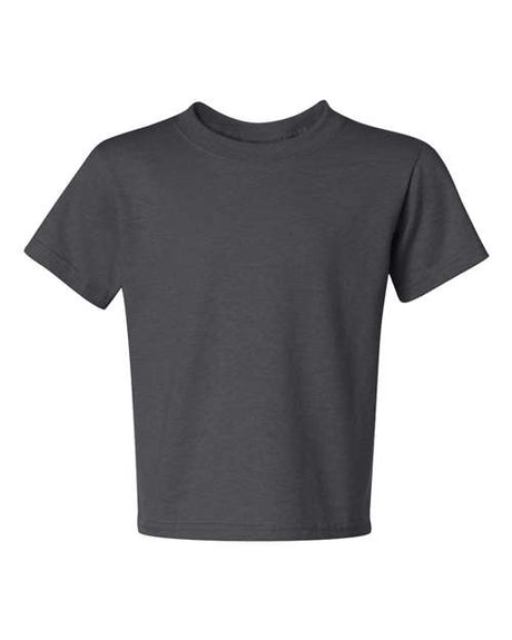 JERZEES Youth Dri - Power® 50/50 T-Shirt - JERZEES 29BR Charcoal Grey M Short Sleeve T-Shirts