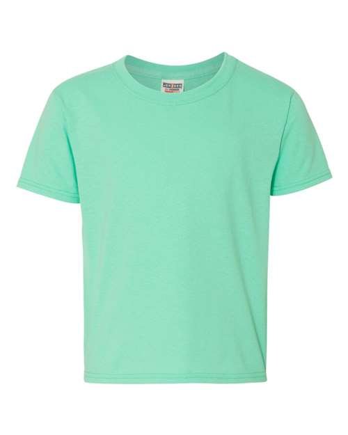 JERZEES Youth Dri - Power® 50/50 T-Shirt - JERZEES 29BR Cool Mint S Short Sleeve T-Shirts