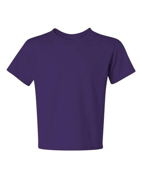 JERZEES Youth Dri - Power® 50/50 T-Shirt - JERZEES 29BR Deep Purple S Short Sleeve T-Shirts