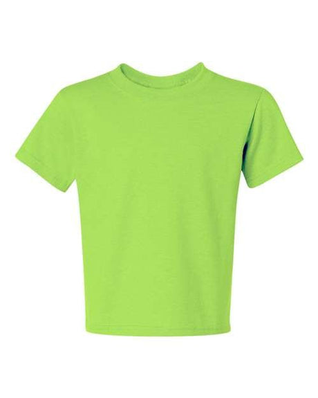JERZEES Youth Dri - Power® 50/50 T-Shirt - JERZEES 29BR Neon Green XS Short Sleeve T-Shirts
