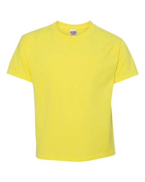 JERZEES Youth Dri - Power® 50/50 T-Shirt - JERZEES 29BR Neon Yellow XS Short Sleeve T-Shirts