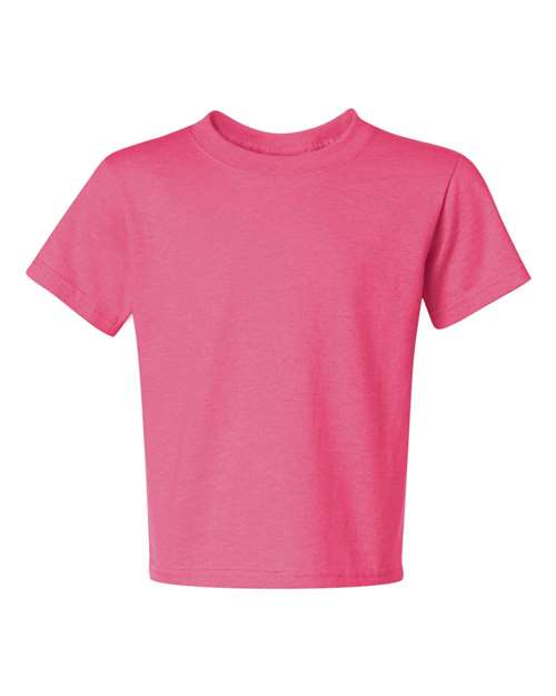 JERZEES Youth Dri - Power® 50/50 T-Shirt - Neon Pink - JERZEES 29BR Neon Pink XS Short Sleeve T-Shirts