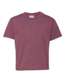 JERZEES Youth Dri - Power® 50/50 T-Shirt - Vintage Heather Maroon - JERZEES 29BR Vintage Heather Maroon XS Short Sleeve T-Shirts