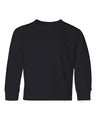 JERZEES Youth Dri - Power® Long Sleeve 50/50 T-Shirt - JERZEES 29BLR Black S Short Sleeve T-Shirts