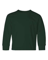 JERZEES Youth Dri - Power® Long Sleeve 50/50 T-Shirt - JERZEES 29BLR Forest Green S Short Sleeve T-Shirts