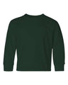JERZEES Youth Dri - Power® Long Sleeve 50/50 T-Shirt - JERZEES 29BLR Forest Green S Short Sleeve T-Shirts