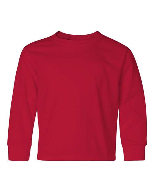 JERZEES Youth Dri - Power® Long Sleeve 50/50 T-Shirt - JERZEES 29BLR True Red S Short Sleeve T-Shirts