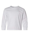 JERZEES Youth Dri - Power® Long Sleeve 50/50 T-Shirt - JERZEES 29BLR White S Short Sleeve T-Shirts