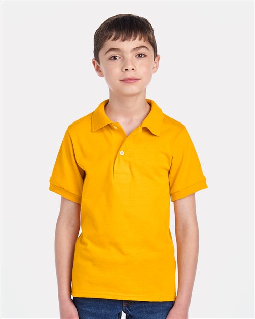JERZEES Youth Dri - Power® Polo - JERZEES 437K Gold S