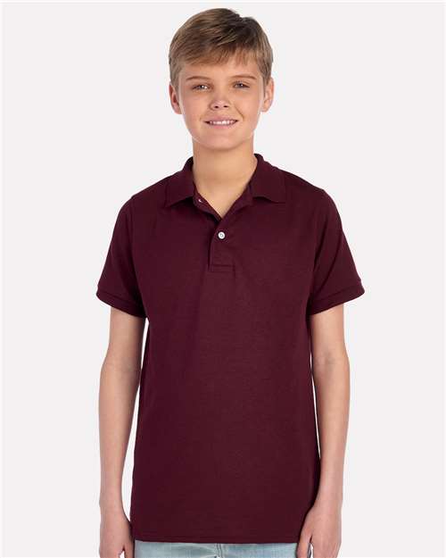JERZEES Youth Dri - Power® Polo - JERZEES 437K Maroon S