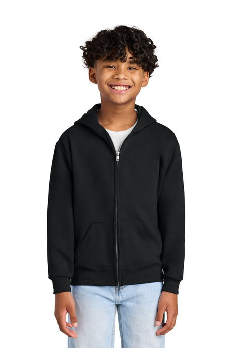 Jerzees ® - Youth NuBlend ® Full - Zip Hooded Sweatshirt. 993B - Jerzees 993B Black S Sweatshirts/Fleece