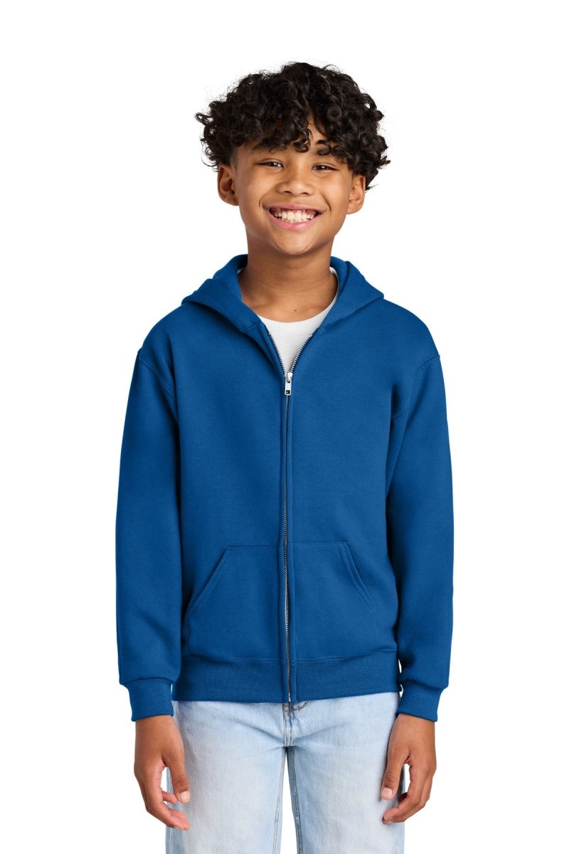 Jerzees ® - Youth NuBlend ® Full - Zip Hooded Sweatshirt. 993B - Jerzees 993B Royal S Sweatshirts/Fleece