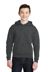 Jerzees ® - Youth NuBlend ® Pullover Hooded Sweatshirt. 996Y - Jerzees 996Y Black Heather S Sweatshirts/Fleece
