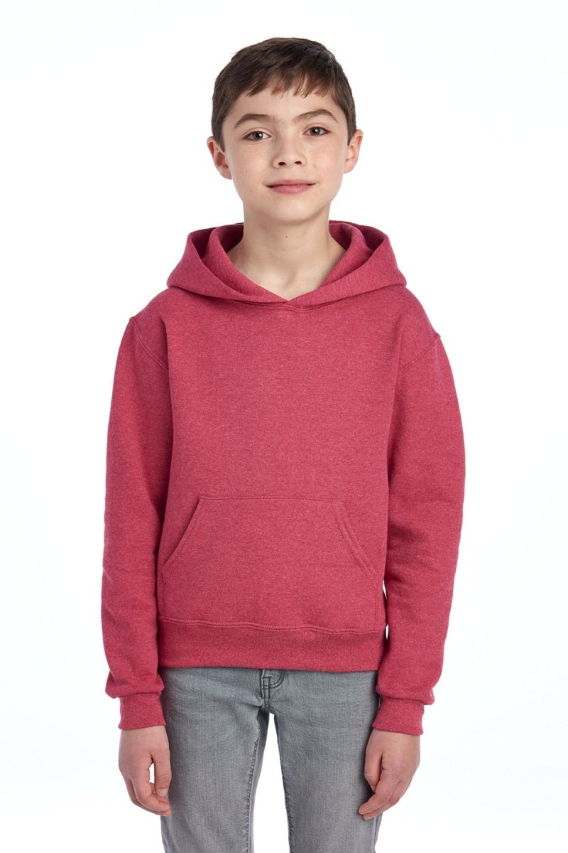 Jerzees ® - Youth NuBlend ® Pullover Hooded Sweatshirt. 996Y - Jerzees 996Y Vintage Heather Red S Sweatshirts/Fleece
